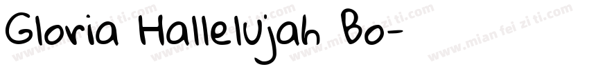 Gloria Hallelujah Bo字体转换